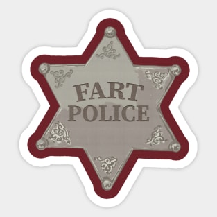 Fart Police Sticker